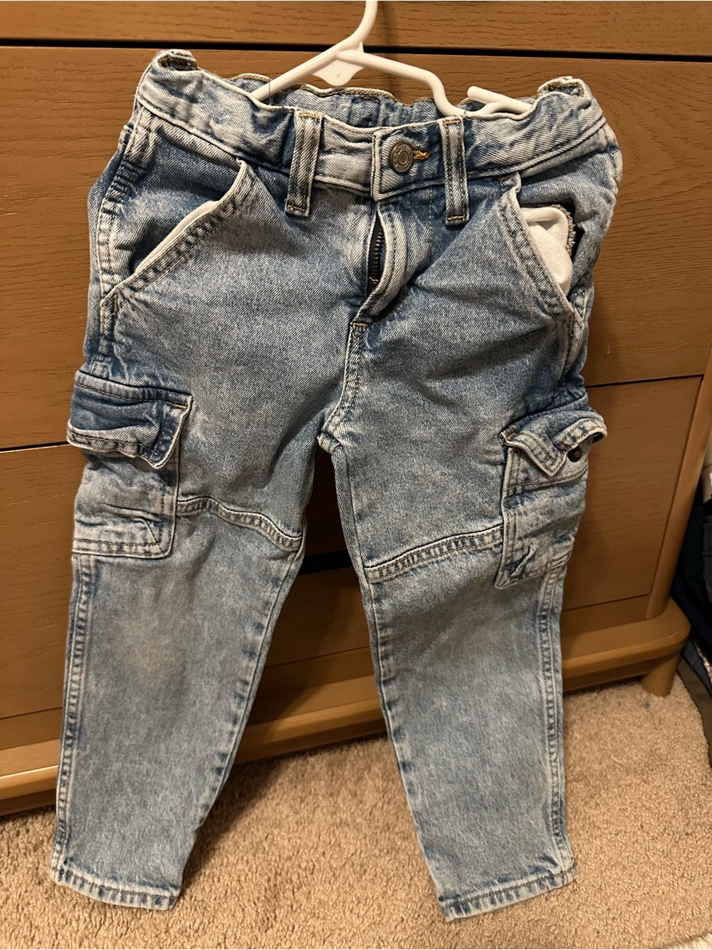 GAP Light Blue Cargo Denim Pants for Kids